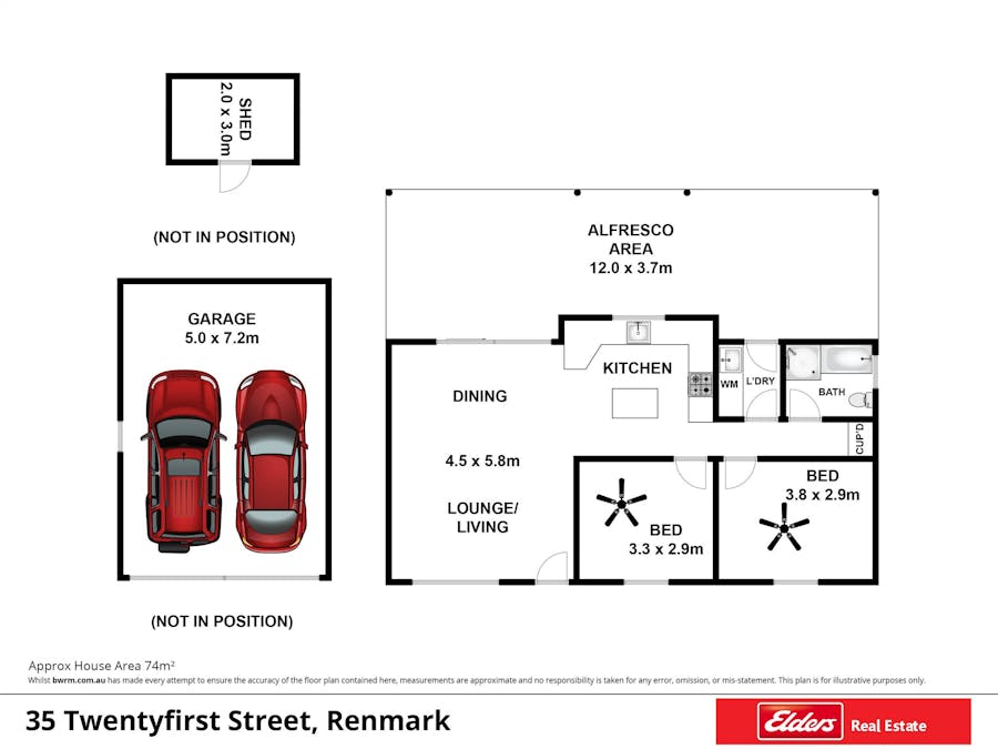 35 Twenty First Street, Renmark, SA, 5341 - Floorplan 1