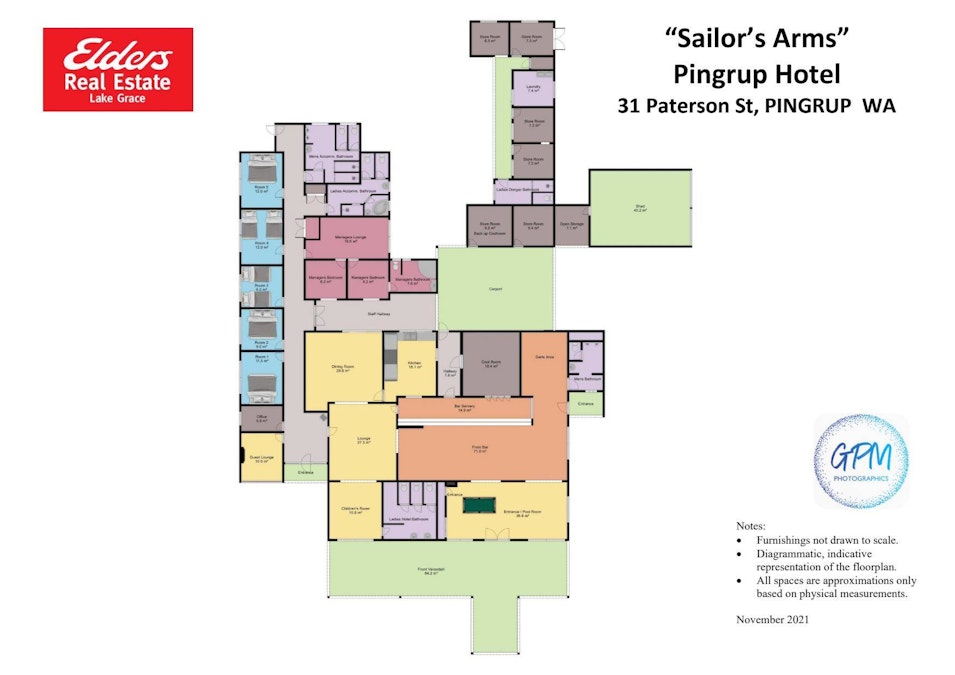 Sailors Arms Hotel , Pingrup, WA, 6343 - Floorplan 2