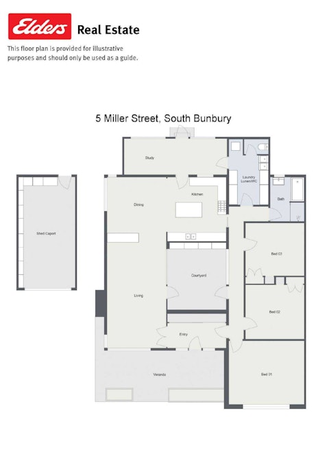 5 Miller Street, South Bunbury, WA, 6230 - Floorplan 1