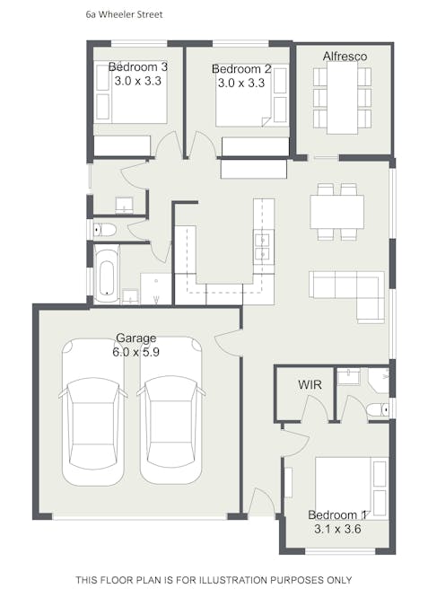 6a & 6b Wheeler Street, Naracoorte, SA, 5271 - Floorplan 1