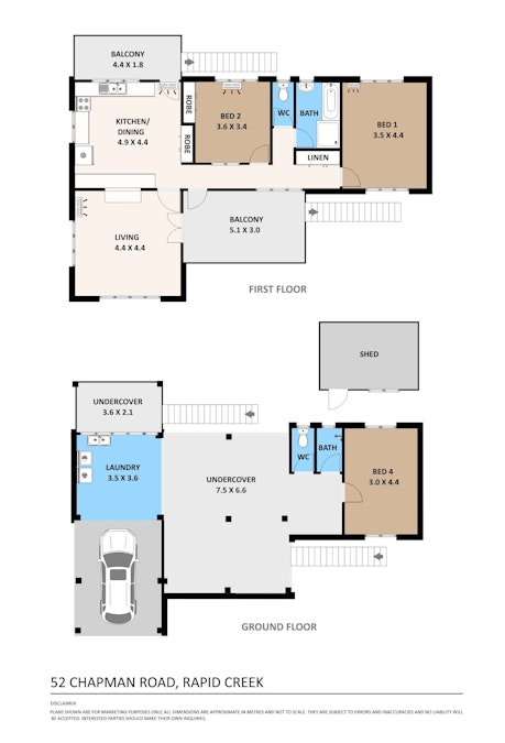 52 Chapman Road, Rapid Creek, NT, 0810 - Floorplan 1