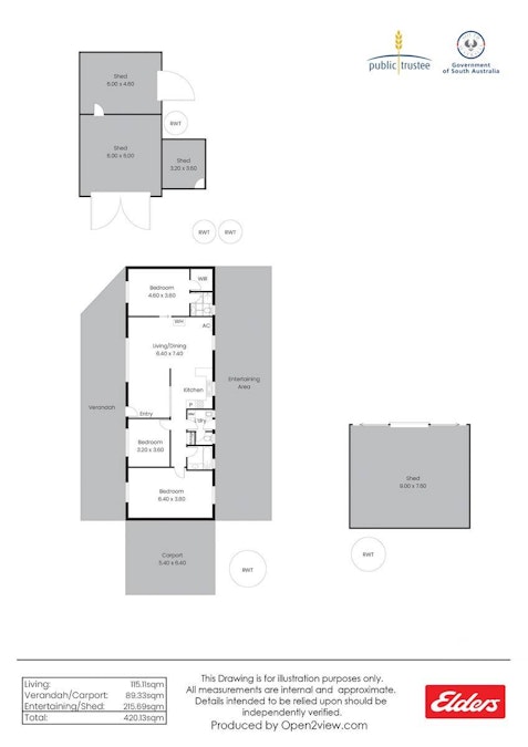 125 Emu Flat Road, Emu Flat, SA, 5453 - Floorplan 1