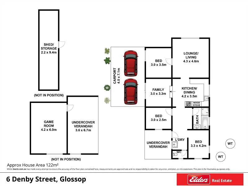 6 Denby Street, Glossop, SA, 5344 - Floorplan 1