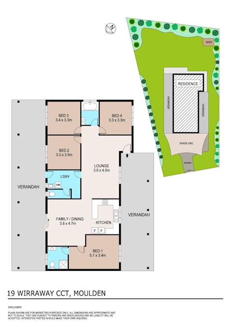 19 Wirraway Circuit, Moulden, NT, 0830 - Floorplan 1