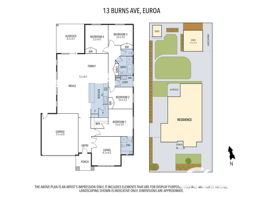 13 Burns Avenue, Euroa, VIC, 3666 - Floorplan 1