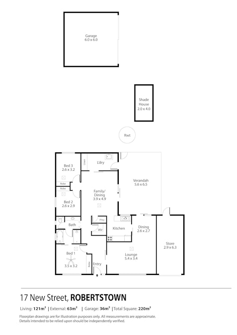 17 New Street, Robertstown, SA, 5381 - Floorplan 1