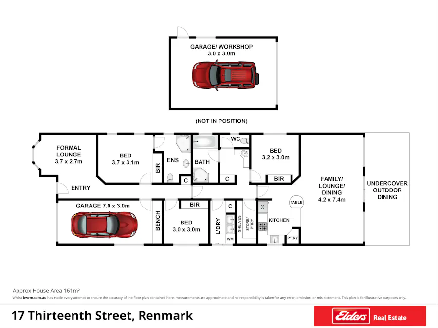 17 Thirteenth Street, Renmark, SA, 5341 - Floorplan 1