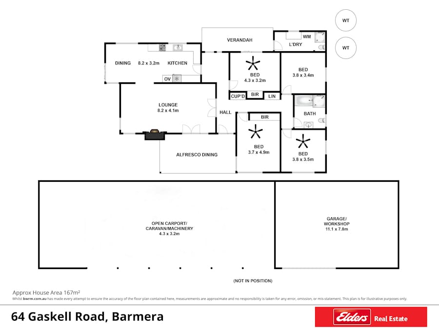 64 Gaskell Road, Barmera, SA, 5345 - Floorplan 1