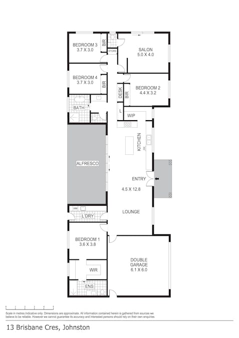 13 Brisbane Crescent, Johnston, NT, 0832 - Floorplan 1