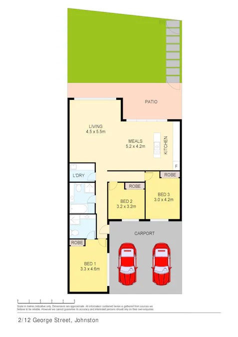 2/12 George Street, Johnston, NT, 0832 - Floorplan 1