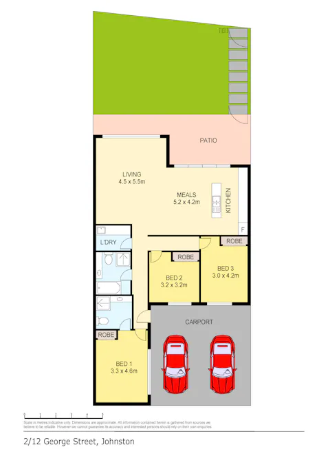 2/12 George Street, Johnston, NT, 0832 - Floorplan 2