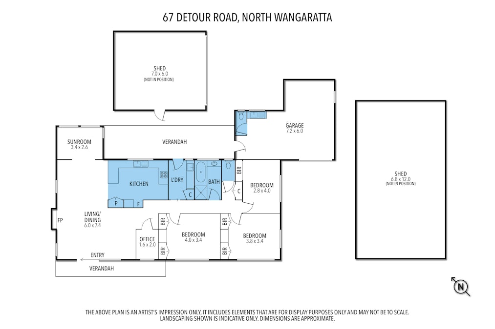 67 Detour Road, North Wangaratta, VIC, 3678 - Floorplan 1