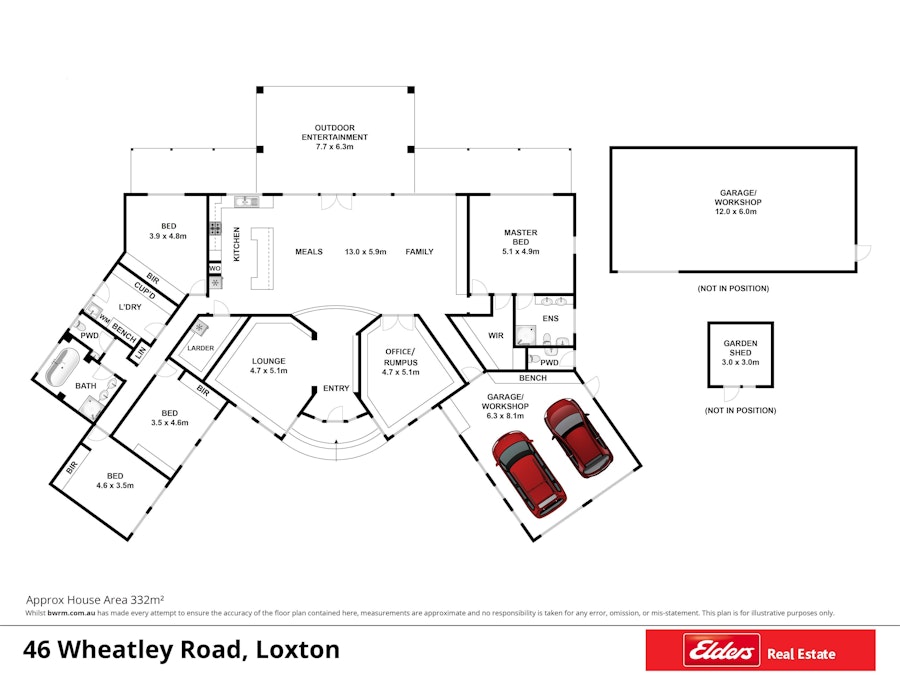 46 Wheatley Road, Loxton, SA, 5333 - Floorplan 1