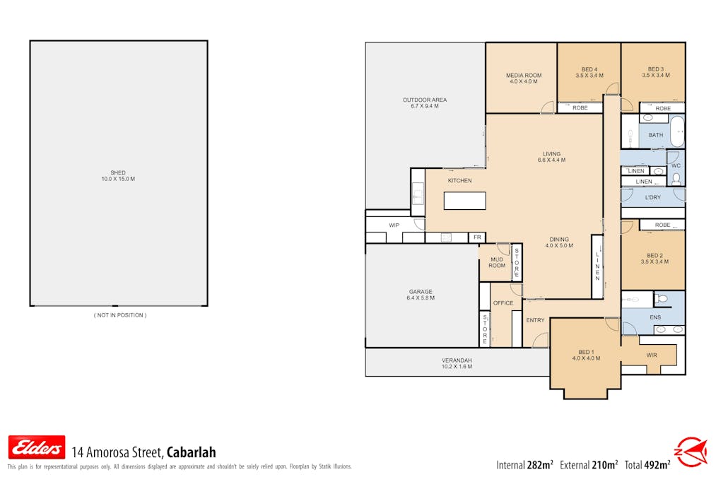 14 Amorosa Street, Cabarlah, QLD, 4352 - Floorplan 1