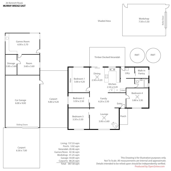 26 Kennett Road, Murray Bridge East, SA, 5253 - Floorplan 1