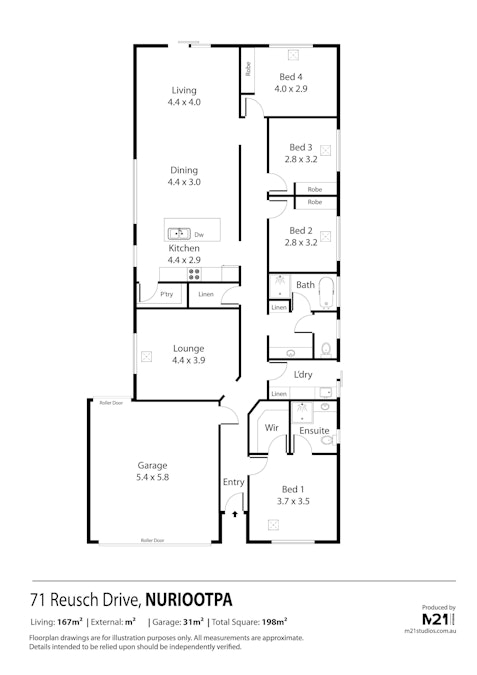 71 Reusch Drive, Nuriootpa, SA, 5355 - Floorplan 1