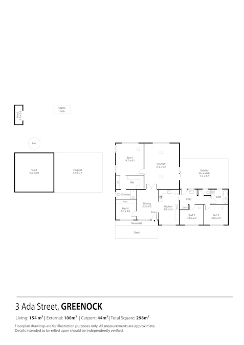 3 Ada Street, Greenock, SA, 5360 - Floorplan 1