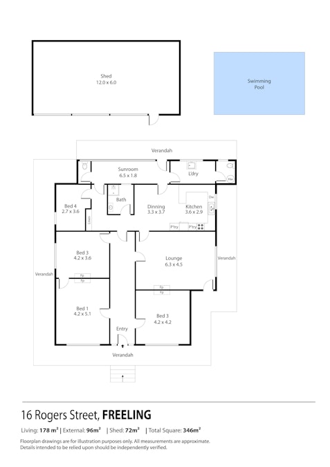 16 Rogers Street, Freeling, SA, 5372 - Floorplan 1