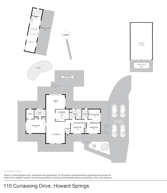 115 Currawong Drive, Howard Springs, NT, 0835 - Floorplan 1