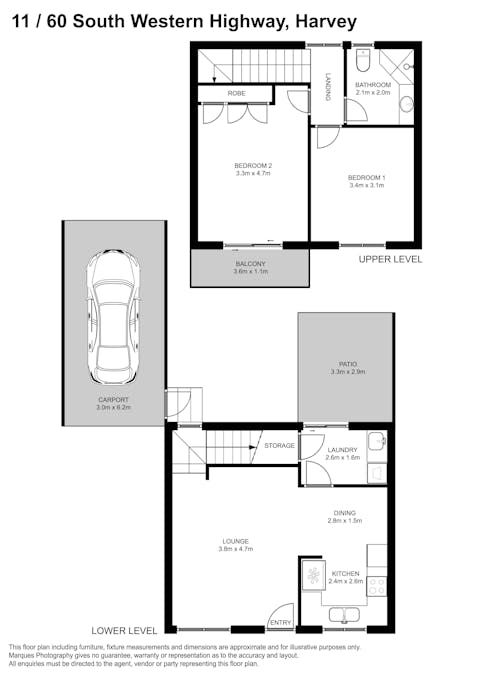 11/60 South Western Highway, Harvey, WA, 6220 - Floorplan 1