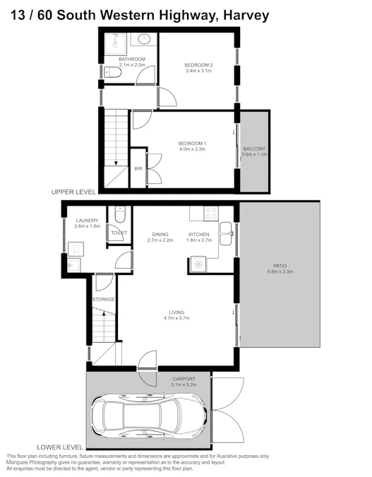 13/60 South Western Highway, Harvey, WA, 6220 - Floorplan 1