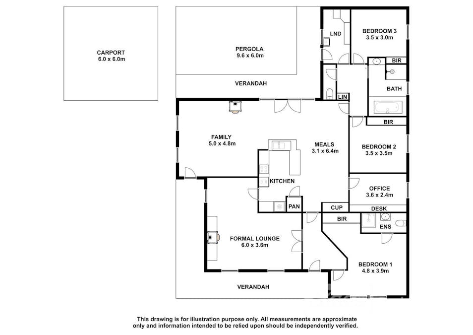 25 Matheson Road, Millicent, SA, 5280 - Floorplan 1