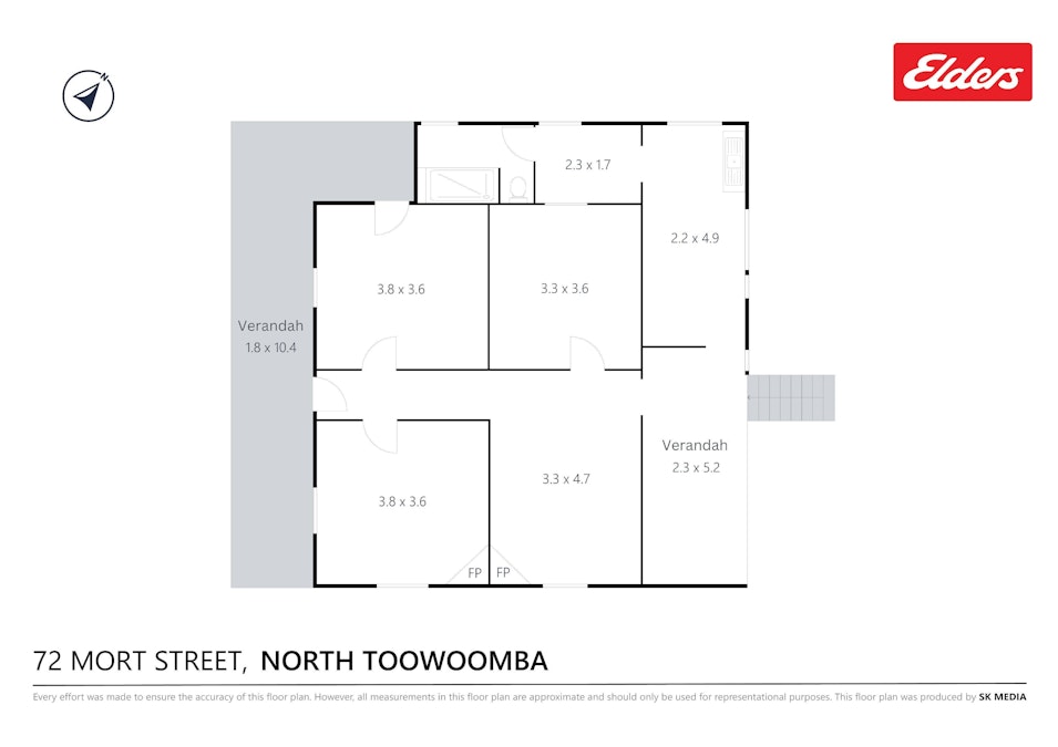 72 Mort Street, North Toowoomba, QLD, 4350 - Floorplan 1