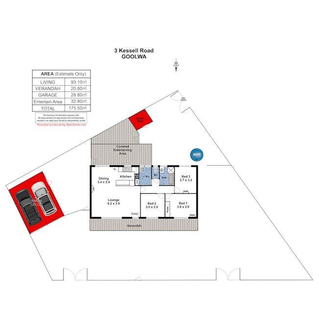 3 Kessell Road, Goolwa, SA, 5214 - Floorplan 1