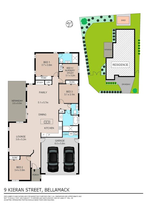 9 Kieran Street, Bellamack, NT, 0832 - Floorplan 1