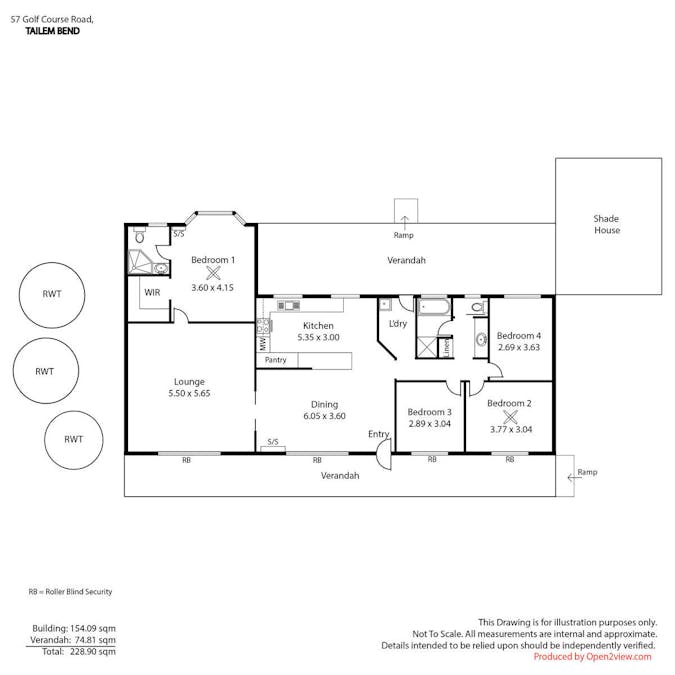 57 Golf Course Road, Tailem Bend, SA, 5260 - Floorplan 1