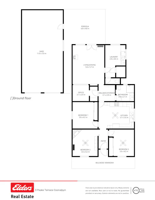 3 Peake Terrace, Coonalpyn, SA, 5265 - Floorplan 1