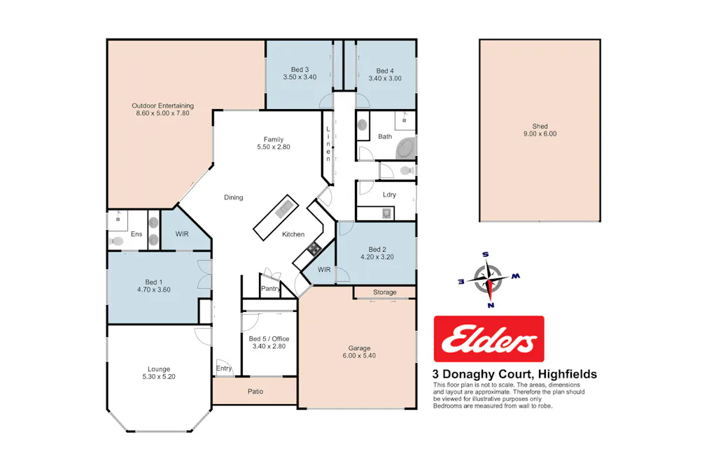3 Donaghy Court, Highfields, QLD, 4352 - Floorplan 1