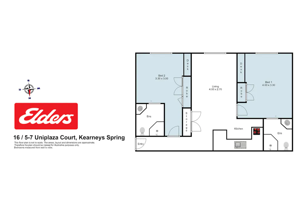 16/5-7 Uniplaza Court, Kearneys Spring, QLD, 4350 - Floorplan 1