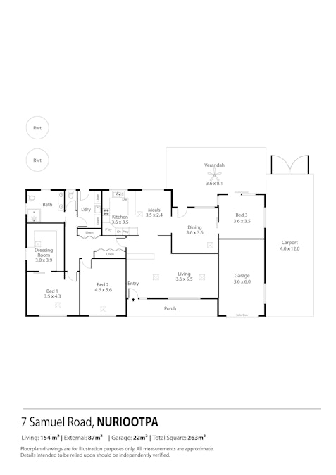 7 Samuel Road, Nuriootpa, SA, 5355 - Floorplan 1