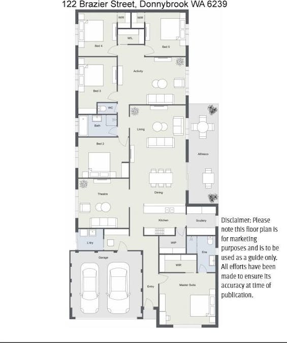 122 Brazier Street, Donnybrook, WA, 6239 - Floorplan 1