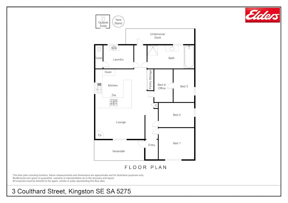 3 Coulthard Street, Kingston Se, SA, 5275 - Floorplan 1