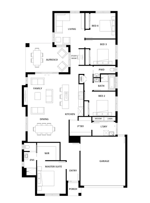 Lot 25 Brouwer Estate, Robe, SA, 5276 - Floorplan 1