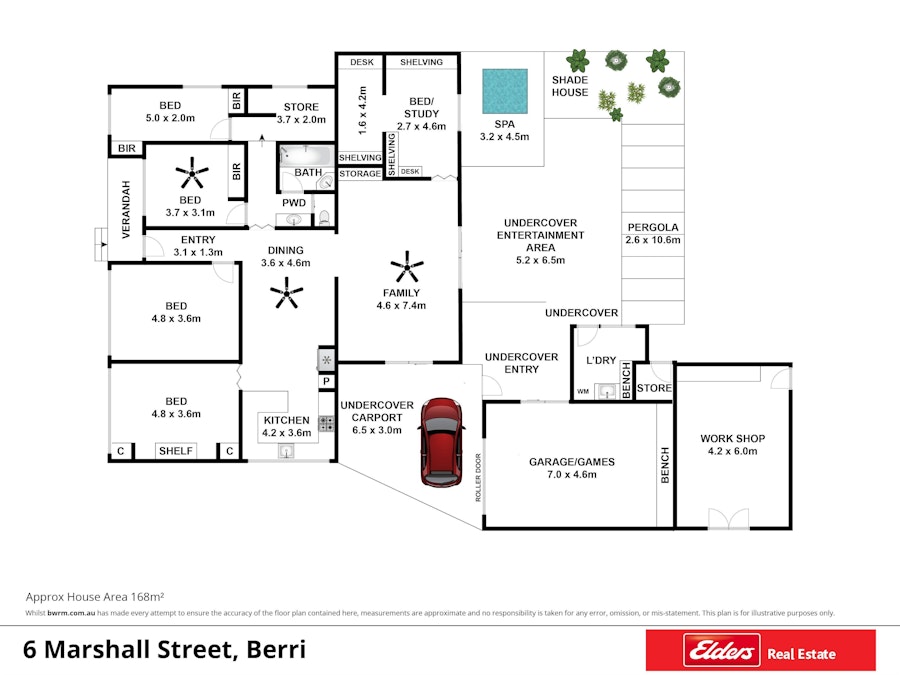 6 Marshall Street, Berri, SA, 5343 - Floorplan 1