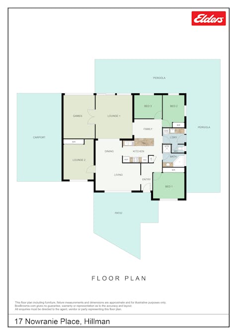 17 Nowranie Place, Hillman, WA, 6168 - Floorplan 1