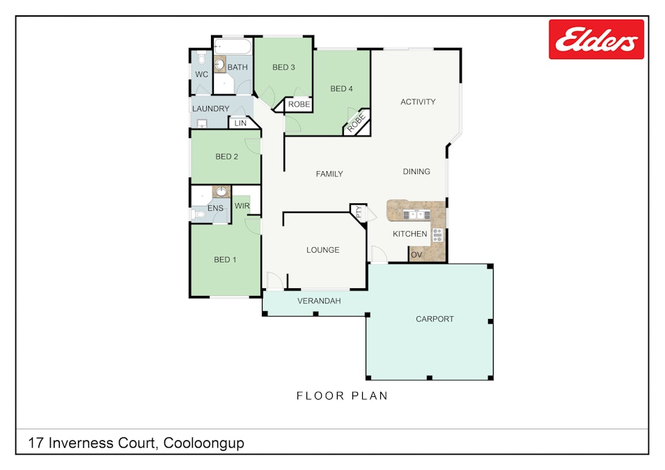 17 Inverness Court, Cooloongup, WA, 6168 - Floorplan 1