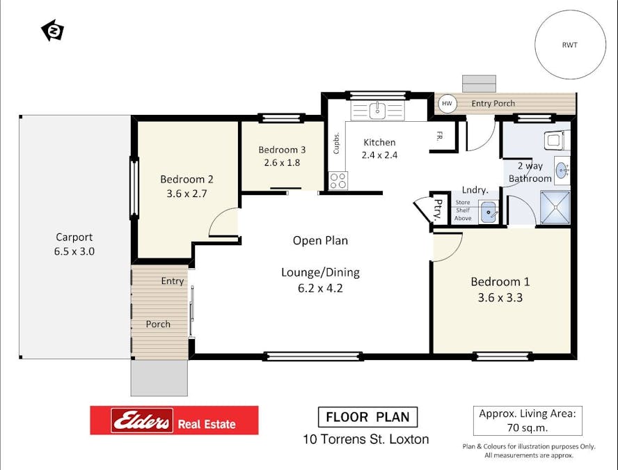 10 Torrens Street, Loxton, SA, 5333 - Floorplan 1