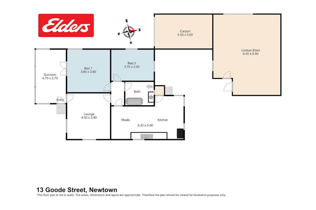 13 Goode Street, Newtown, QLD, 4350 - Floorplan 1