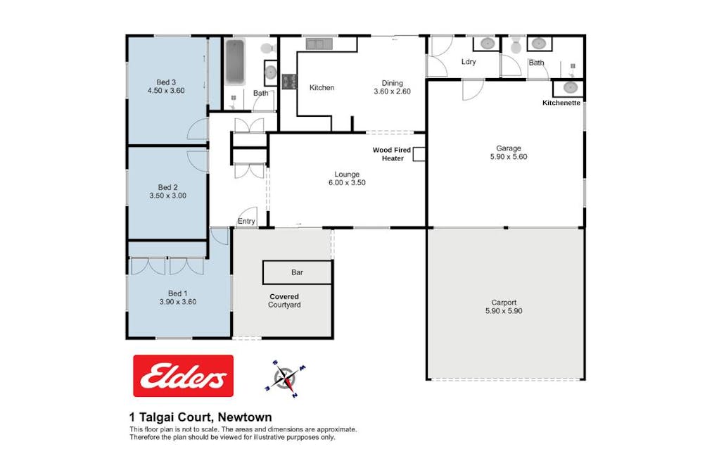 1 Talgai Court, Newtown, QLD, 4350 - Floorplan 1