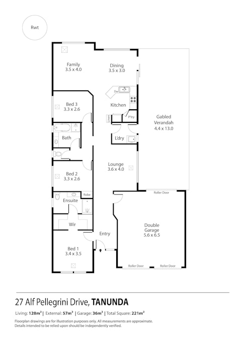 27 Alf Pellegrini Drive, Tanunda, SA, 5352 - Floorplan 1