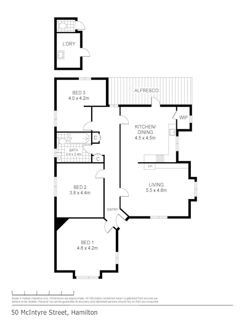 50 Mcintyre Street, Hamilton, VIC, 3300 - Floorplan 1