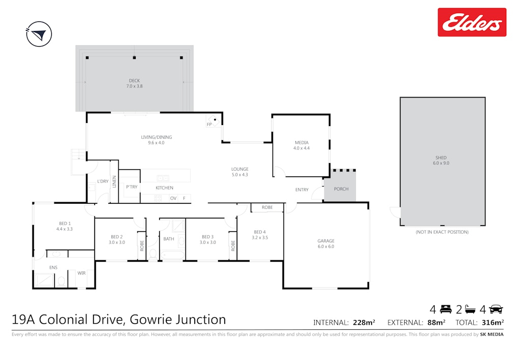 19A Colonial Drive, Gowrie Junction, QLD, 4352 - Floorplan 1