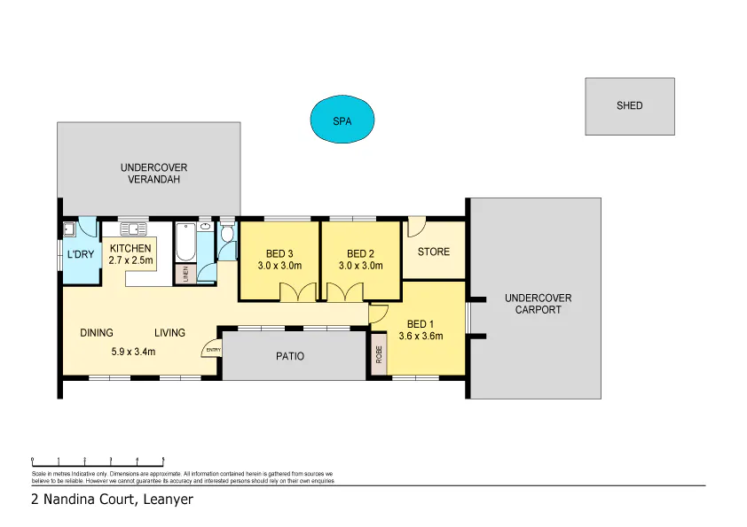 2 Nandina Court, Leanyer, NT, 0812 - Floorplan 1