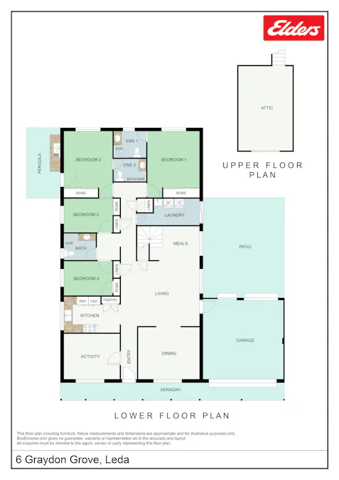 6 Graydon Grove, Leda, WA, 6170 - Floorplan 1