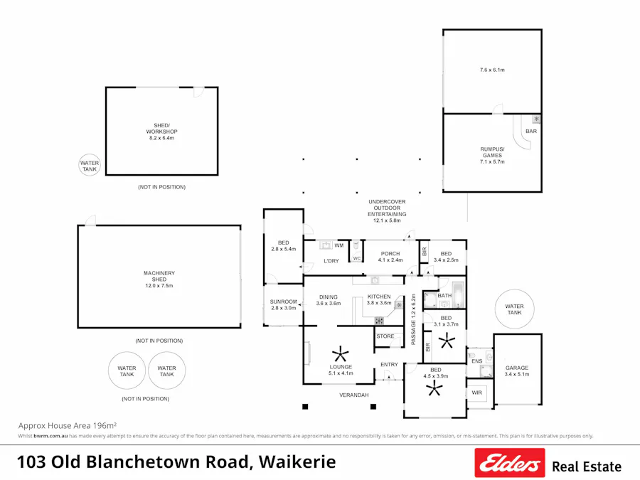 103 Old Blanchetown Road, Waikerie, SA, 5330 - Floorplan 1