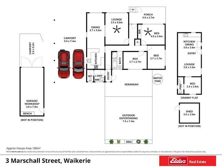 3 Matthews Street, Waikerie, SA, 5330 - Floorplan 1